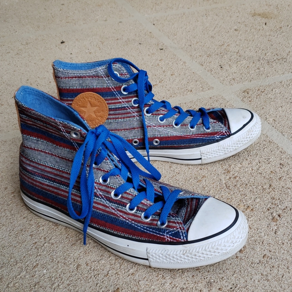 Striped converse high top Chuck Taylor